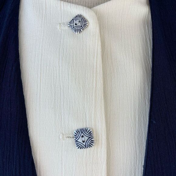 Modiano Button Down Dress Jacket Size M EUC - Picture 6 of 8
